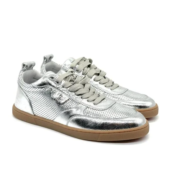 Christian Louboutin TUTTI RUI Donna Perforated Leather Sneakers Flat Shoes - Picture 9 of 16